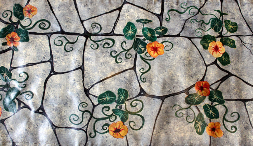 Floral Floor Cloth