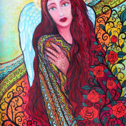 Angel among the Roses
