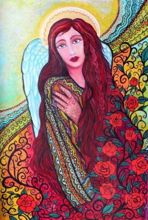 Angel among the Roses