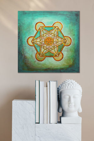 Metatron's Cube Turquoise - Image 2