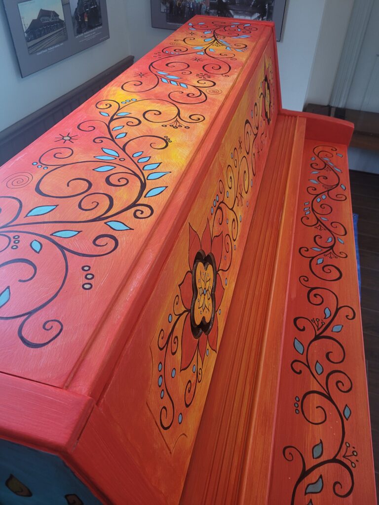 painted piano